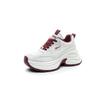 Thick-soled heightening dad shoes women's spring non-slip and wear-resistant leather soft and comfortable small casual sports shoes