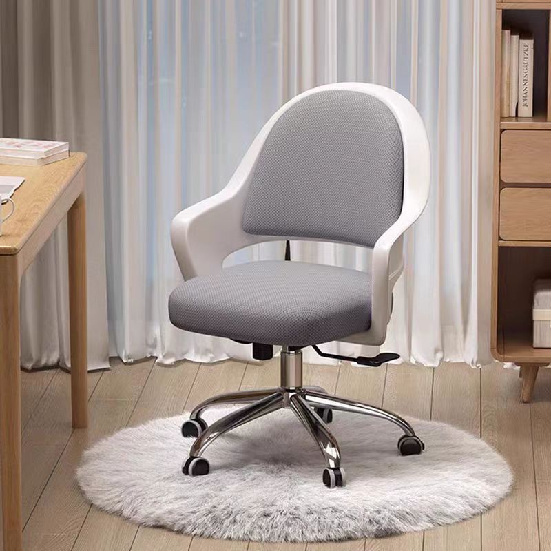 Comfortable Office Chair with Wheels, Swivel Computer Chair for Studying & Working, Adjustable Height, Comfortable Cushion Chair