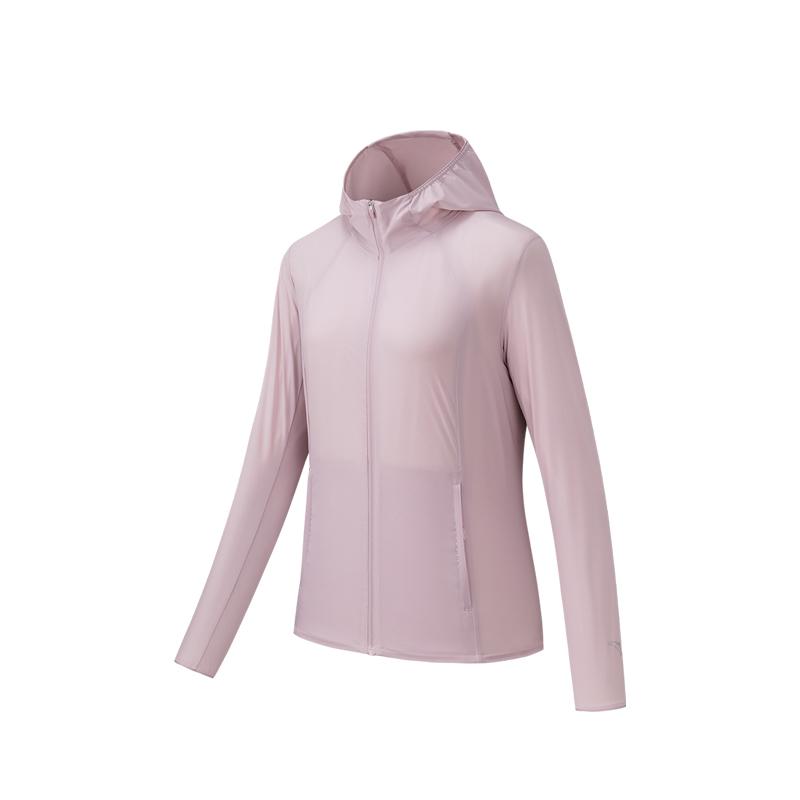Anta Running Series Hooded Soft Casual Simple Breathable Quick-Dry Sun Protection Jacket Women jackets 162625604-2 L