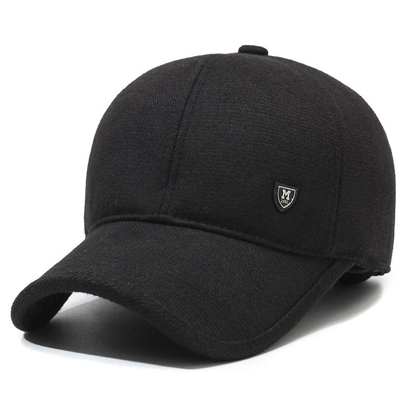 Winter New Ear Protection Cotton Hat Men'S Cold And Warm Baseball Cap Winter Middle-Aged And Elderly Dad Old Man Thickened Hat