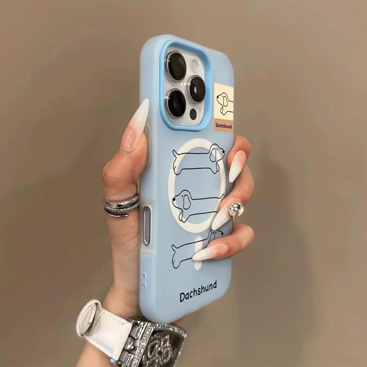 

Jelly Two-in-one Mobile Phone Case, Simple Transparent Frosted Color Mobile Phone Case, Large Hole Ultra-thin Mobile Phone Protective Cover For iphone 17PROMAX