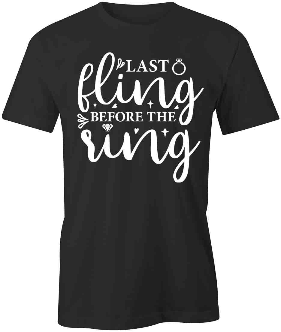 LAST FLING BEFORE THE RING TShirt Tee Short-Sleeved Cotton CLOTHING S1BSA380 XL