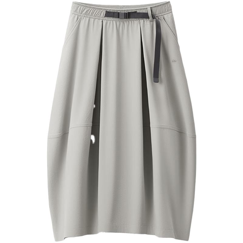 beneunder Damen Faltenrock A-Linie Midi