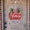 Round Wooden Exquisite Home Decor Sign For 4th Of July Featuring Colorful Imagery Patriotic