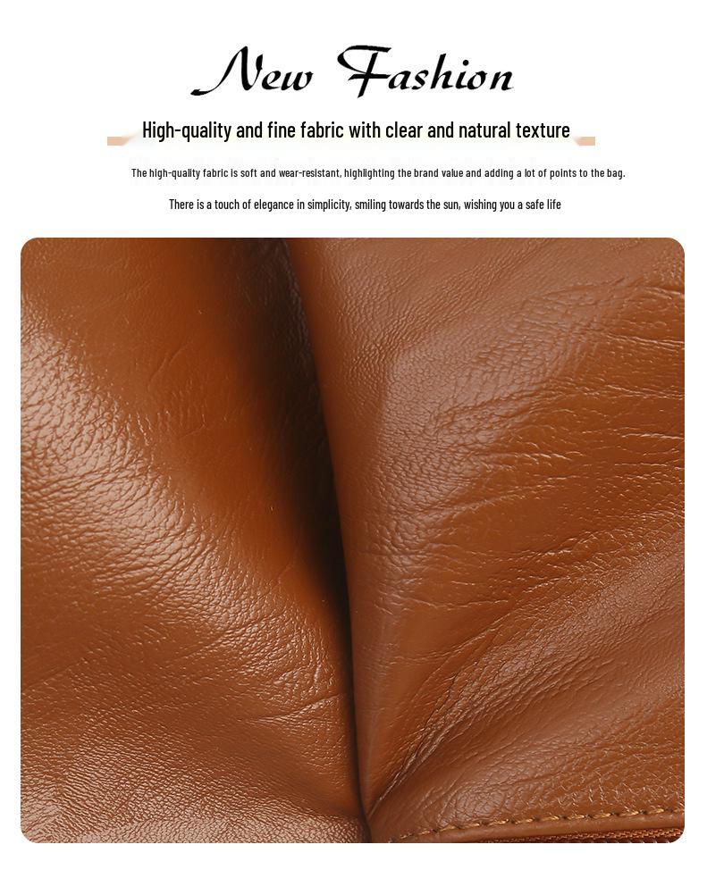 Women's Soft Leather Waterproof Crossbody Bag - 2026 Summer Fashion, Multi-layer, Versatile Single Shoulder Small Square Design