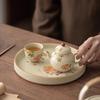 Plant ash big head goldfish teapot ceramic brewing teapot household creative small Chinese retro kung fu teapot