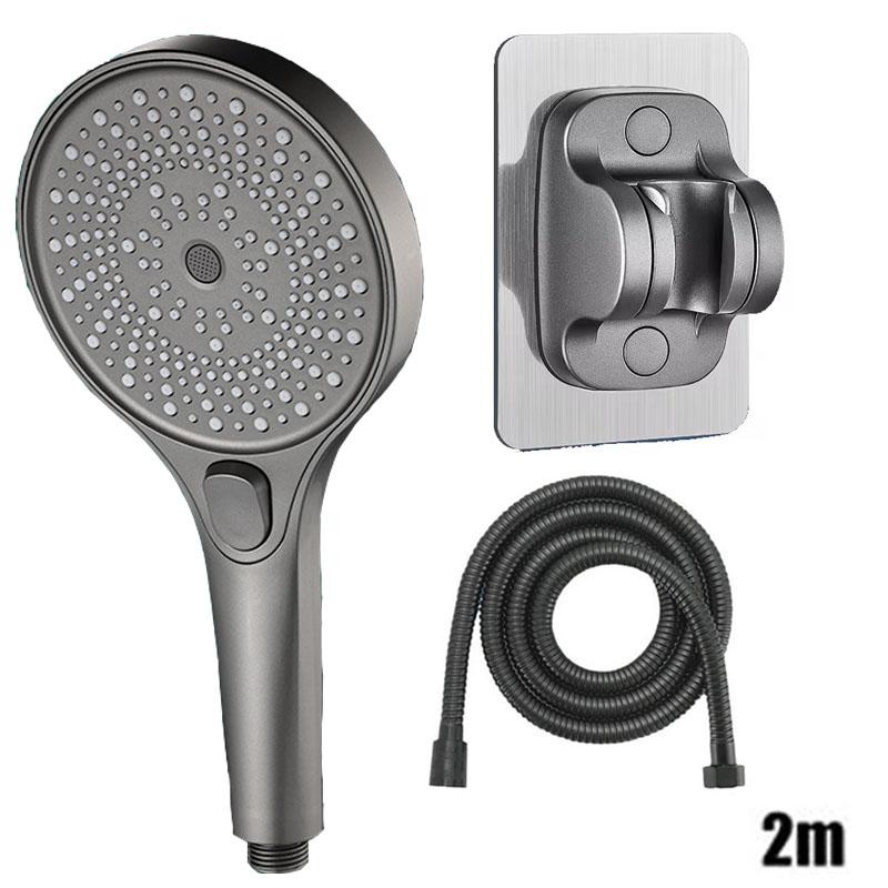 Showerhead Large Panel Replete for Shower Accessories Three Modes Shower Heads High Pressure Bathroom Showers Parts Fixture Home