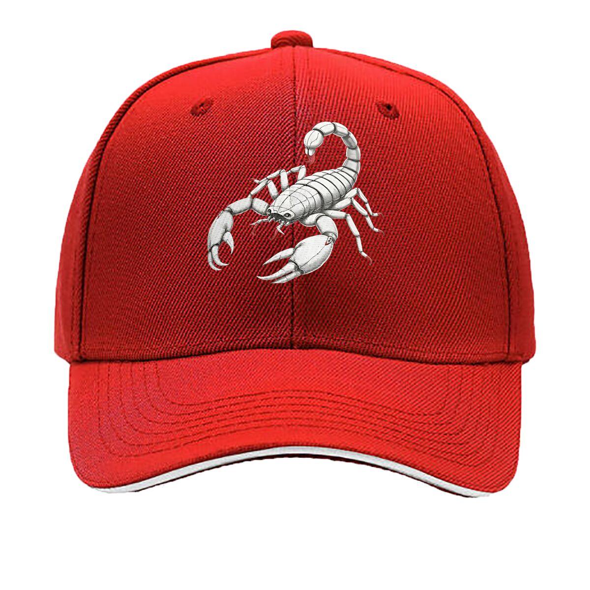 Unisexs Black Scorpion Graphic Hat Wide Brim Hunting Camping Casual Outdoors Bold Scorpion Desig Sandwich Baseball Cap One Size