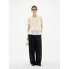 ELLE Women's French Style Irregular Hem T-shirt