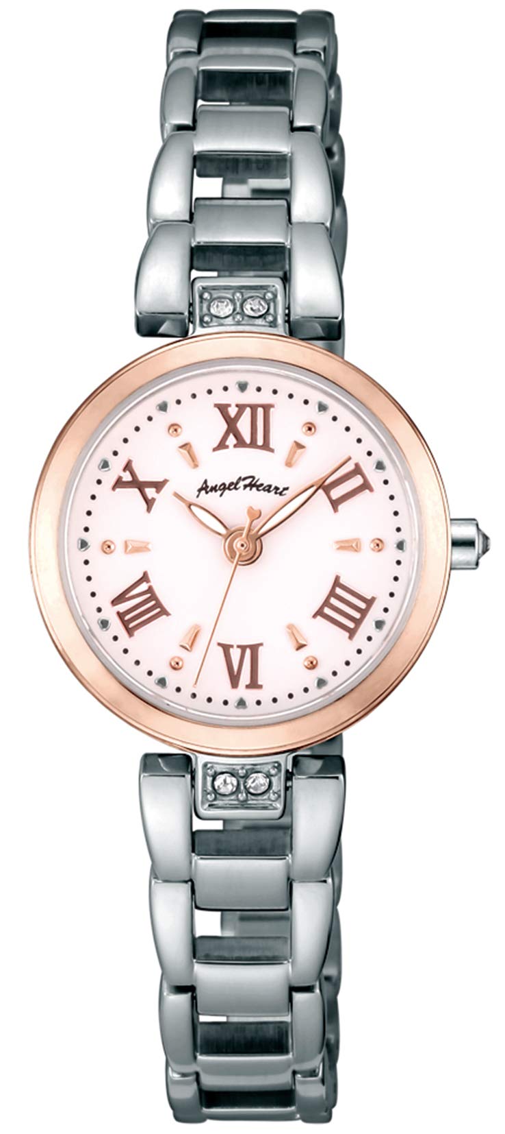 

[ANGELHEART] Часы Angel Heart Sparkle Time с белым циферблатом из нержавеющей стали Solar 24MM с обычной гарантией Часы ST24RSP женские серебристые