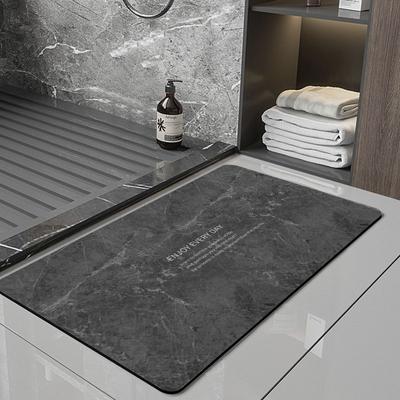 Diatom Mud Cushion Absorbent Toilet Bathroom Non-slip Foot Pad Toilet Quick-drying Door Mat Can Be Scrubbed Household Simple