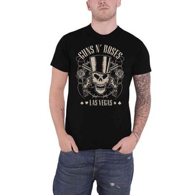 Unisex Adult Top Hat, Skull & Pistols Las Vegas T-Shirt
