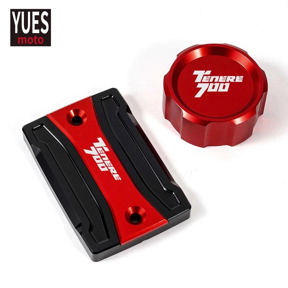 Motorcycle Accessories CNC Rear & Front Brake Fluid Reservoir Cap Cylinder Cove For YAMAHA TENERE 700 - XTZ 700