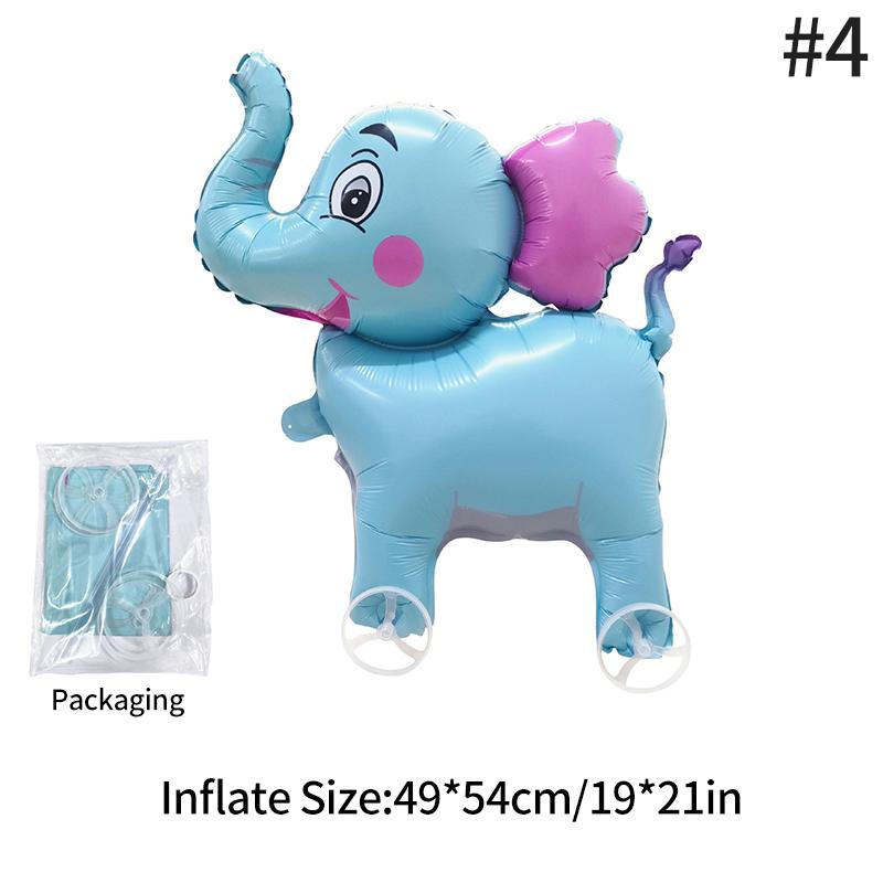 Aluminum Film Creative Pet Pet Balloons Rabbit Dog Cat Balloons Walking-With-Wheels Baby Shower Birthday Party Easter Balloons