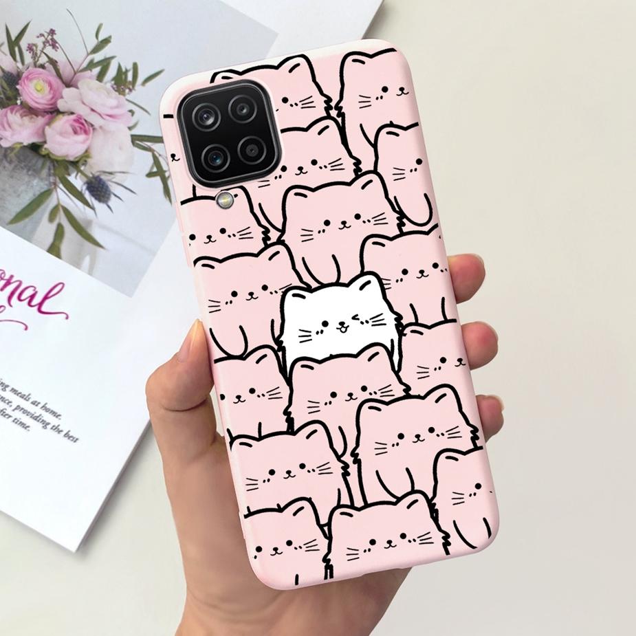 For Samsung Galaxy A12 Case M12 F12 Cute Fashion Candy Painted Back Cover Phone Case For Samsung A12 M 12 Galaxy M12 Soft Fundas