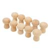 10 Piezas Producción DIY Muñecos de Clavija de Madera Figuritas de Champiñón de Madera Proyectos de Manualidades Artísticas DIY