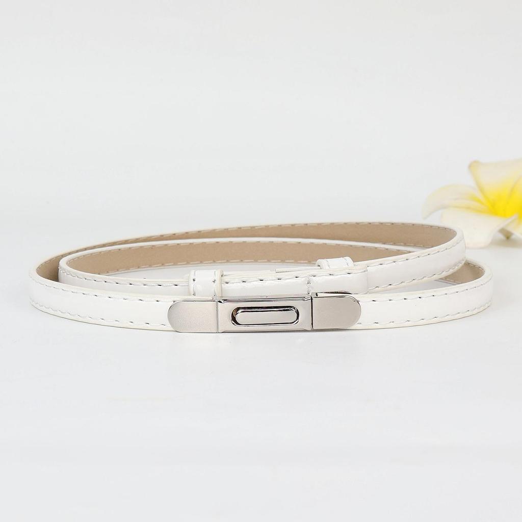 Women's Versatile Decorative Thin Leather Belt for Dress, Sweater, or Shirt