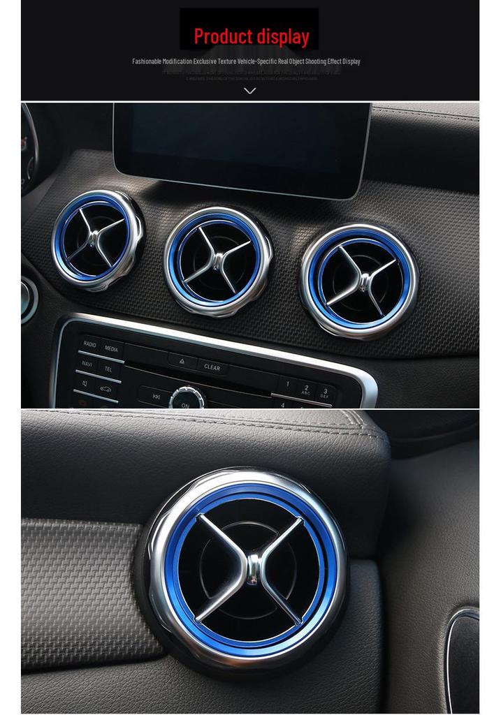 Dekorativní kroužek výdechu vzduchu pro Mercedes-Benz třídy C, GLC, GLA, CLA, A, B