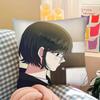 1pc Cute Korea Manhwa Lapel Pillow Case Fashion Square Pillowcase Bedroom Sofa Room Ins Decoration Leisure