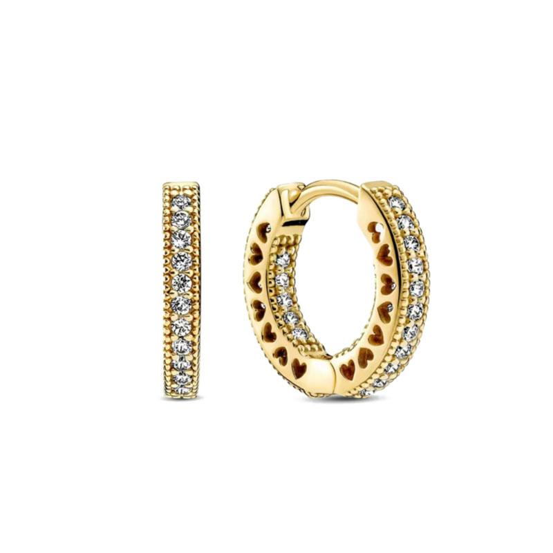 

Модні сережки-підвіски з срібла 925 проби у європейському стилі з цирконієм у формі серця та круглої квітки, оригінальні DIY жіночі ювелірні прикраси, амулет