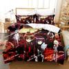 Home Textiles Twin Star Exorcists Bedding Set Cartoon Anime Three-piece Set Adult Kid Bedroom Duvet Cover Sets 3D Kawaii Girl