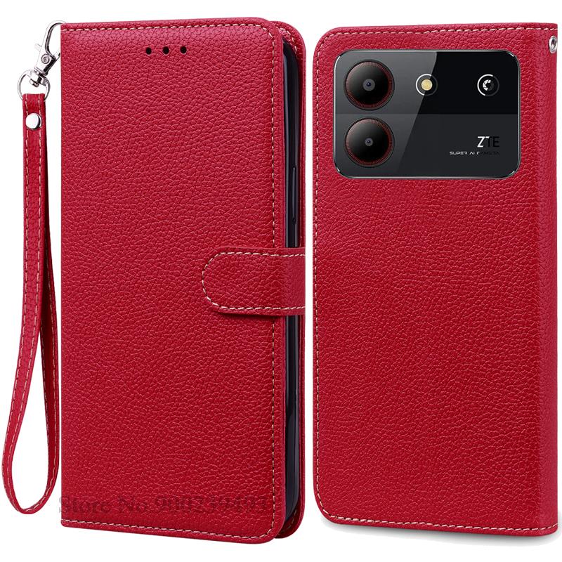 For ZTE Blade A54 Case Leather Wallet Flip Case For ZTE Blade A54 Cover Coque Fundas For ZTE Blade A54 Phone Case Bumper