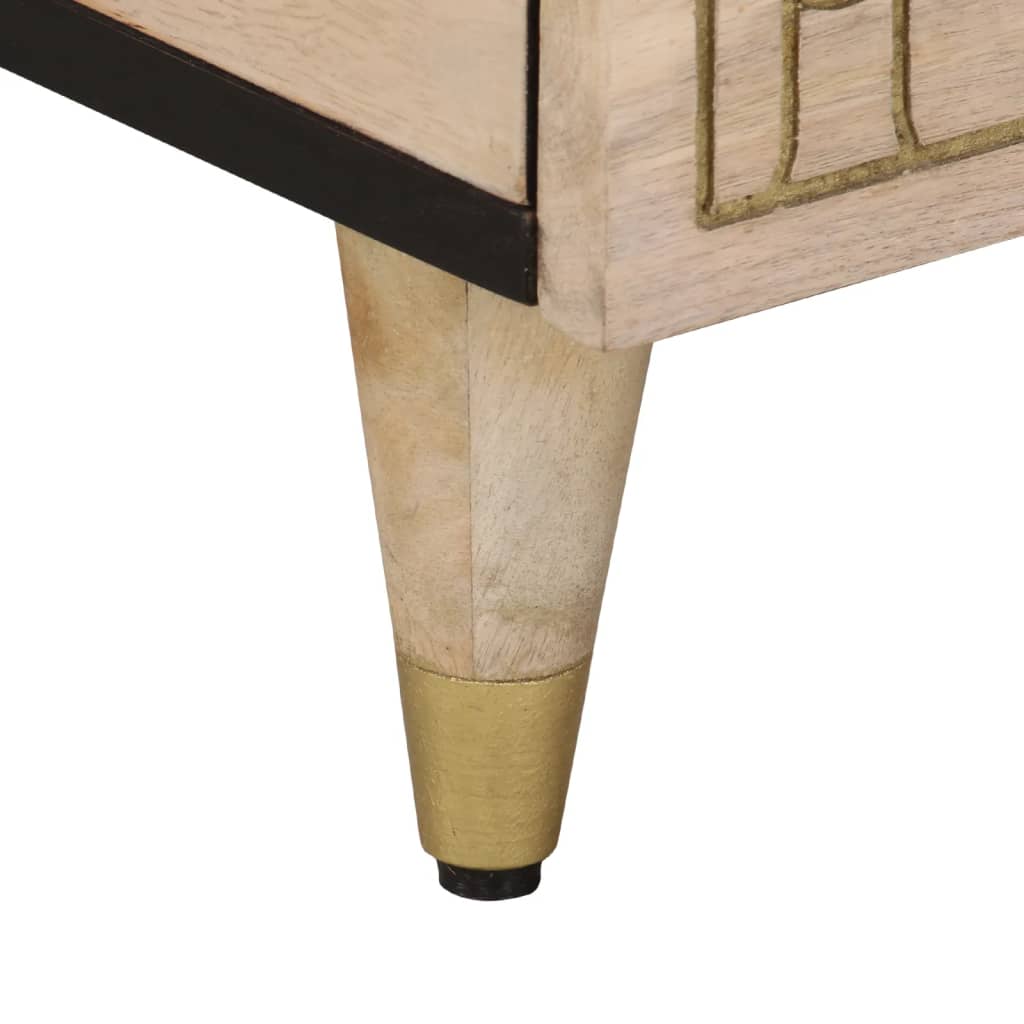  Coffee Table, 80x50x40 Cm, Solid Mango Wood