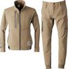 I'Z FRONTIER Retro Future A.D. Stretch Work Jacket & Jogger Pants Set 3350 3353 <016-3350-3353-S> (Jacket L - Pants M, 08. Desert Beige)