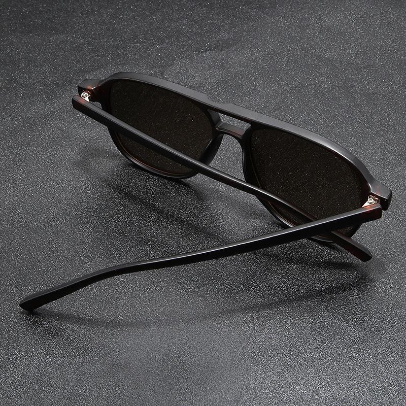 Vintage Men Women Big Polarized Sunglasses Men Square Shades Brand Designer UV400 Eyewear Oculos De Sol Double Beam Eyeglasses