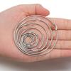 10pcs Black Open Earrings Circle Stainless Steel Earring Hooks 15-40mm Loop Base Ear Ring for Jewelry Making Components DIY