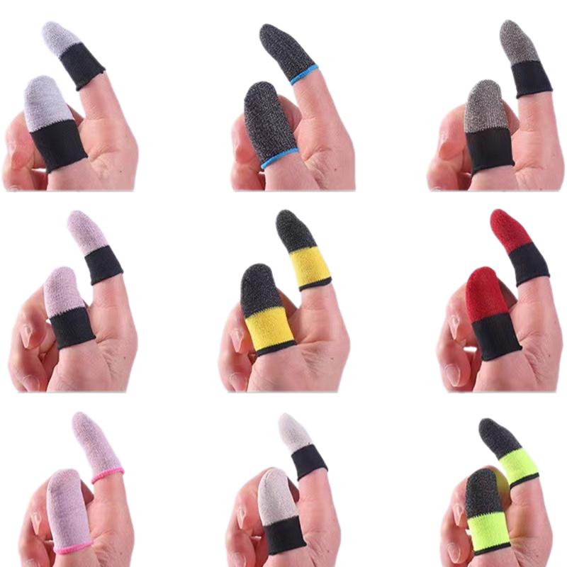 2 Stück Anti-Rutsch-Fingerlinge Atmungsaktiv Silberfaser Anti-Rutsch Spiel Leitfähig Unterhaltungselektronik Must Have Spiel Fingerlinge