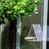Outdoor Bird Feeder for Balconies, Houses, Trees, Portable Acrylic Transparent Wild Bird Feeder with Suction Cup