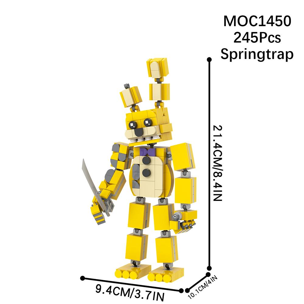 MOC WM2612 Medvěd Stage Bricks Hororová Herní Figurka Kompatibilní WM6170 Stavebnice Hračky Pro Děti Přátele Narozeninový Dárek Zvíře
