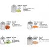 Rotary Cheese Grater Manual Cheese Shredder Multi-function Stainless Steel Vegetable Chopper Cutter with 5 Blades