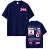 Emilia Mernes MP3 Tour Tshirts Men Women Fashion Hip Hop Oversized T Shirt Comfort Cotton Short Sleeve Tshirt Streetwear