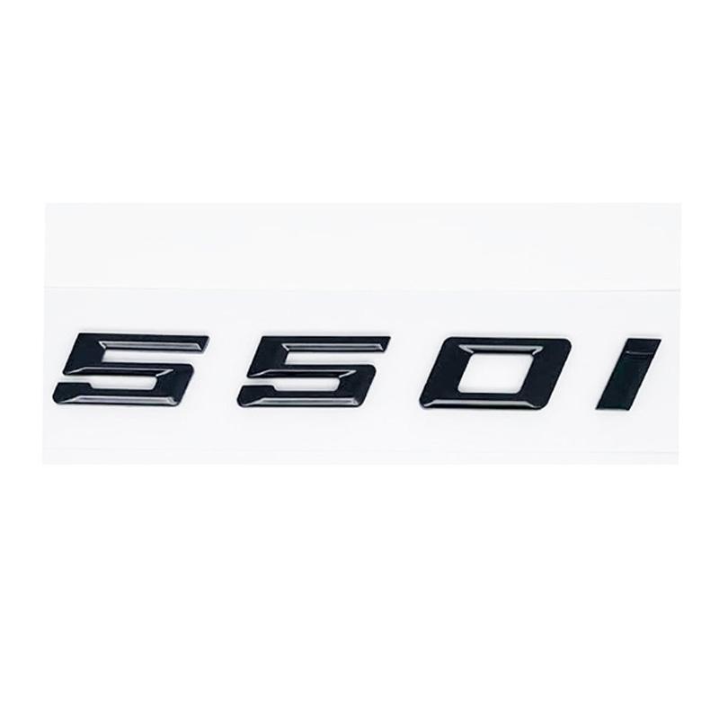 Car 3D ABS Trunk Letters Logo Badge Emblem Decal Sticker For BMW 5 series 520i 525i 528i 530i 535i 540i E39 E60 E61 F10 F11 G30
