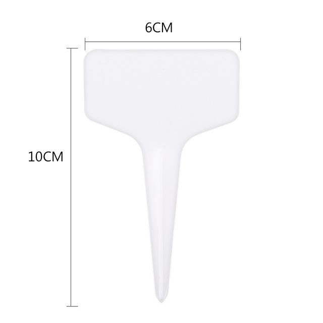 50/100/300ks Zahradnické rostlinné štítky ve tvaru T Vodotěsné štítky Květiny Zelenina Nástroje pro značení výsadby farma zahradní Nádoby na sazenice značkovací nástroje