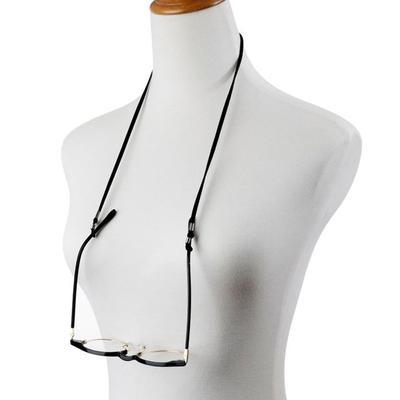 Adjustable Leather High Elasticity Neck Straps Reading Glasses Chain Anti-lost Face Mask Lanyards