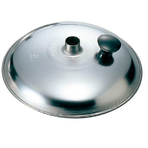 Stainless steel pot lid with chimney, 15.5cm