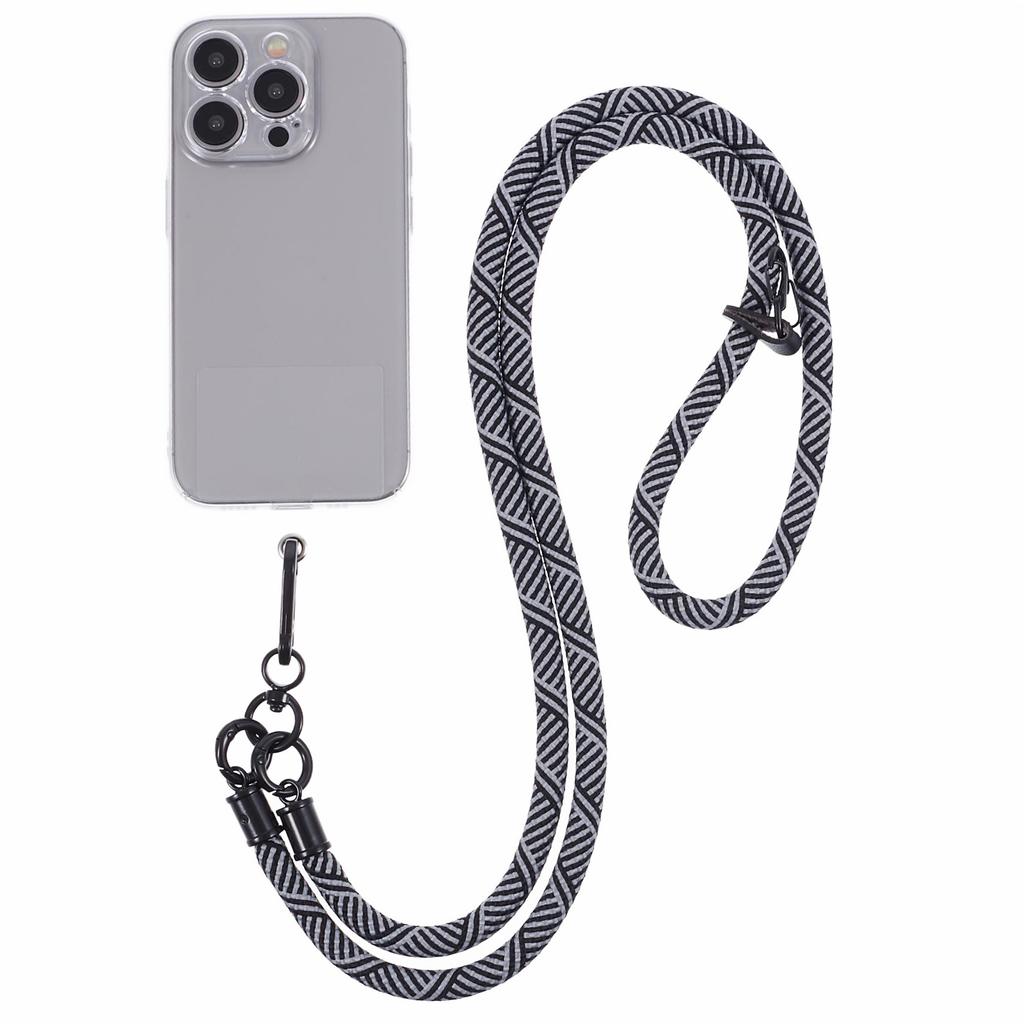 Crossbody Phone Lanyard 8mm Thickness Adjustable Phone Neck Strap with Tether Tab