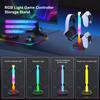 RGB Headphone Stand Controller Hook 9 Light Modes for Desk Controller Stand Hanger Headphone Holder for PC Earphone Accessories
