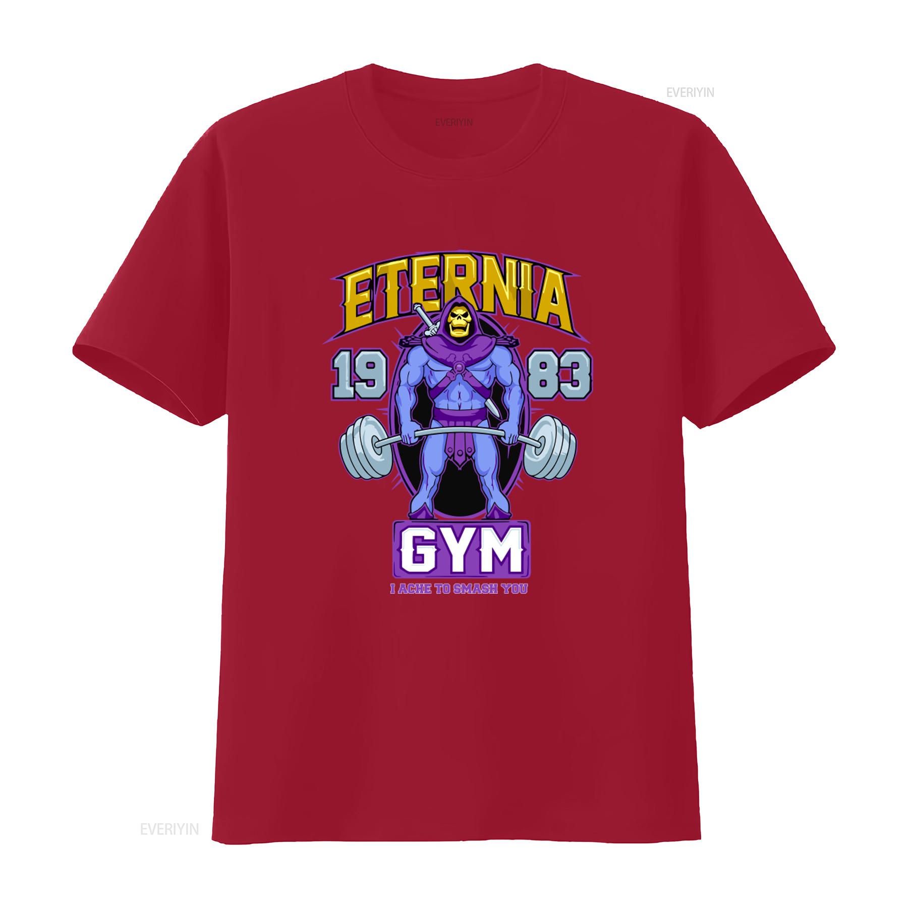 

MOTU Eternia Gym Skeletor Workout T Shirt for Men Vintage 1983 Design Purple and Blue Print Perfect Enthusiasts vintage Washed S