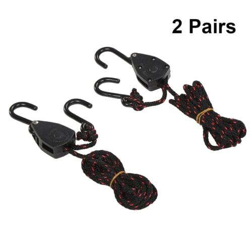 iplusmile Rope Ratchet, Hook Pulley, Loading Strap, Max Load: 68kg, Locking, Heavy-Duty, Adjustable 1/8" Strap, Easy To Use, Fastening, Multi-Purpose,
