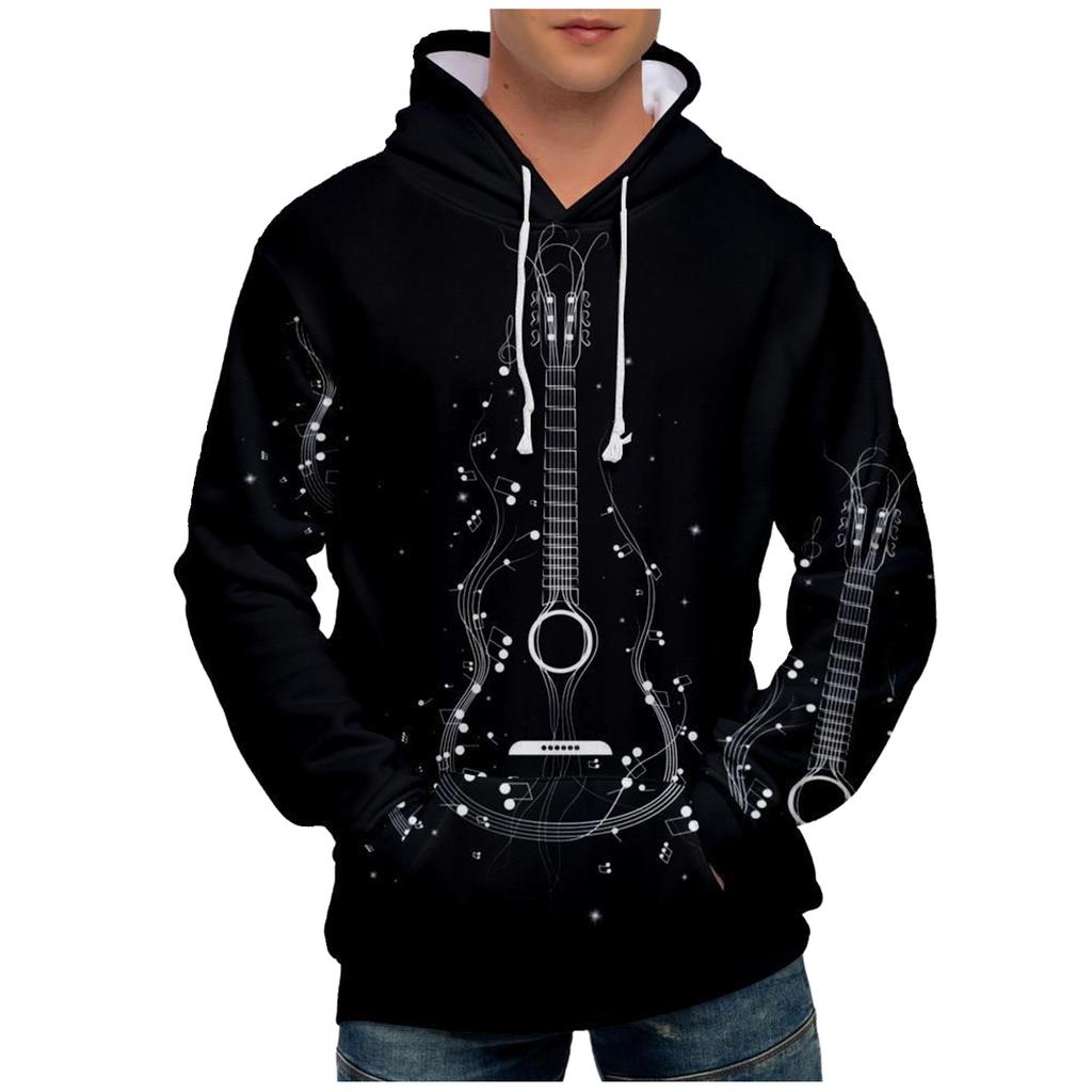 Motetrykk Løs Langermet hettegenser for menn og kvinner