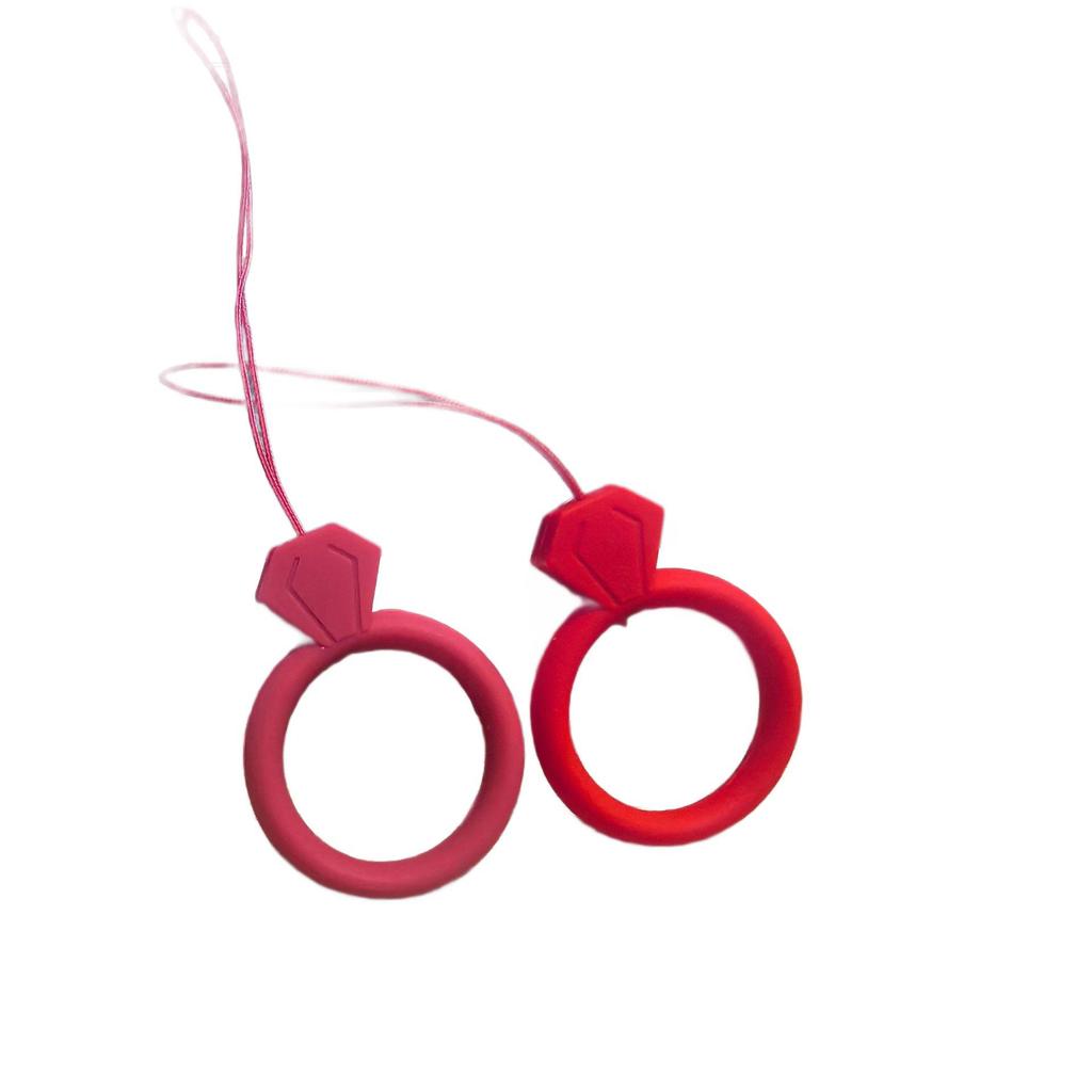 Silicone Colorful Phone Lanyard & Keychain with Anti-Lost Ring