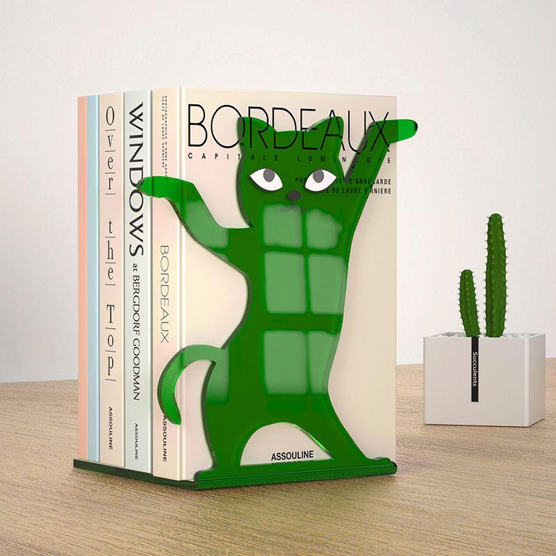 

Акриловая подставка для книг, прозрачные держатели для книг для полок, органайзер для книг, разделители для книг, держатели для библиотеки, офиса, дома, школы, торцевая подставка для книг