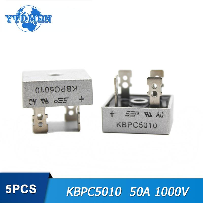 5PCS Diode Bridge Rectifier KBPC5010 KBPC1010 KBPC1510 KBPC2510 KBPC3510 Rectifiers 10A 15A 25A 35A 50A