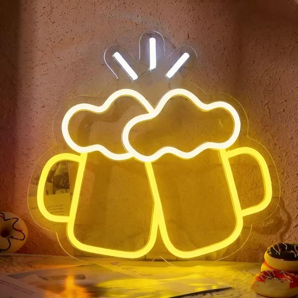 Neon-Spielkonsole Crown Bear Claw LED-Licht – Dekoratives Netz Promi-Stimmungslicht