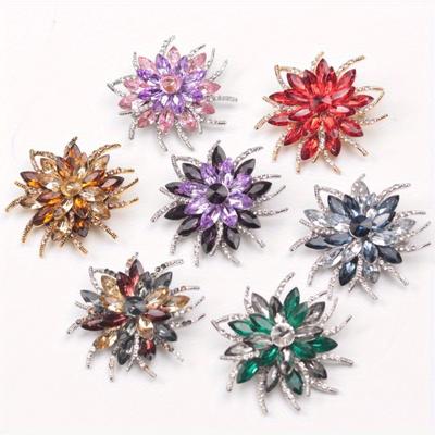 Moda Lusso Atmosferico Spilla Diamante Spilla Spilla Accessori Maglione Completo Donna Eleganti Spille Full Diamond