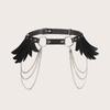 New Wing Chain Cosplay Belt, Women's Rivets, Women's Accessories, Waist Belt, Leather Charm